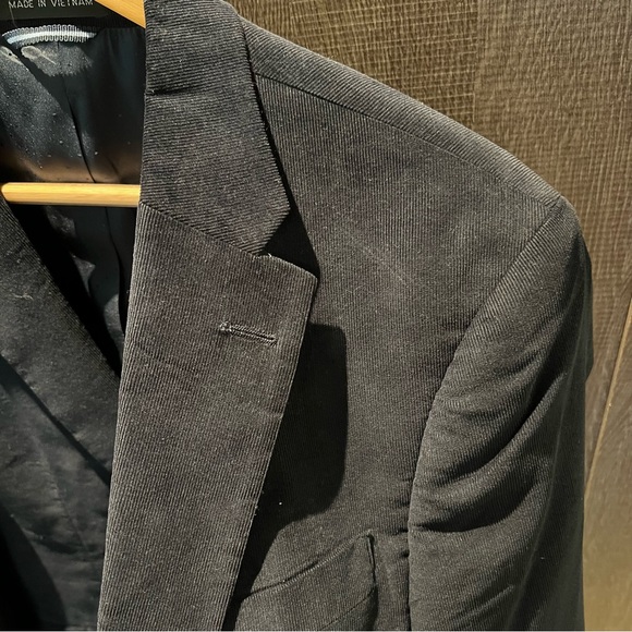 Tommy Hilfiger 36R Cotton Corduroy Elbow Patch Blazer in Navy - Picture 9 of 9